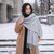 Silver Grey Pashmina | Drew Super Soft Large Special Occasion Wrap with Tassels