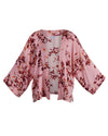 Pink Floral Kimono | Mya Short Kimono Jacket