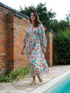 Sample Dress | Kayleigh Floral Dress with Deep Vee Neck & Open Back Bodice | Size UK 10-12