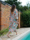 Sample Dress | Kayleigh Floral Dress with Deep Vee Neck & Open Back Bodice | Size UK 10-12