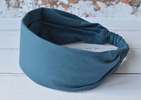 Zara | Cotton Headband - Denim Blue