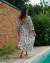 Sample Dress | Kayleigh Floral Dress with Deep Vee Neck & Open Back Bodice | Size UK 10-12