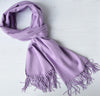 Lilac Pashmina | Drew Super Soft Large Special Occasion Wrap with Tassels