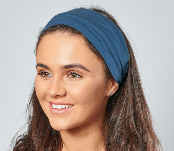 Zara | Cotton Headband - Denim Blue