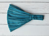 Teal Blue Striped Headband | Ziggy Nepalese Cotton Bandana
