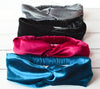 Black Velour Velvet Headband | Tess Twisted Knot Elasticated Bandana