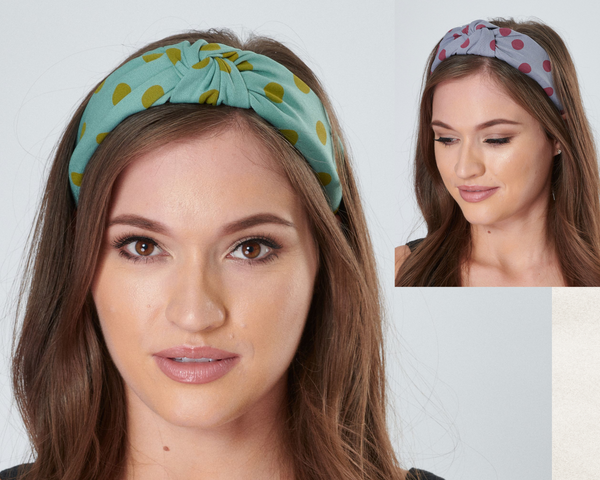 Polka Dot Headband | Lucy Twisted Knot Alice Band