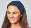 Zara | Cotton Headband - French Navy Blue