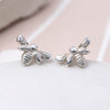 Sterling Silver Bee Earrings