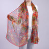 Aria | Silk Scarf - William Morris Strawberry Thief, Red