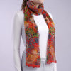 Aria | Silk Scarf - William Morris Strawberry Thief, Red