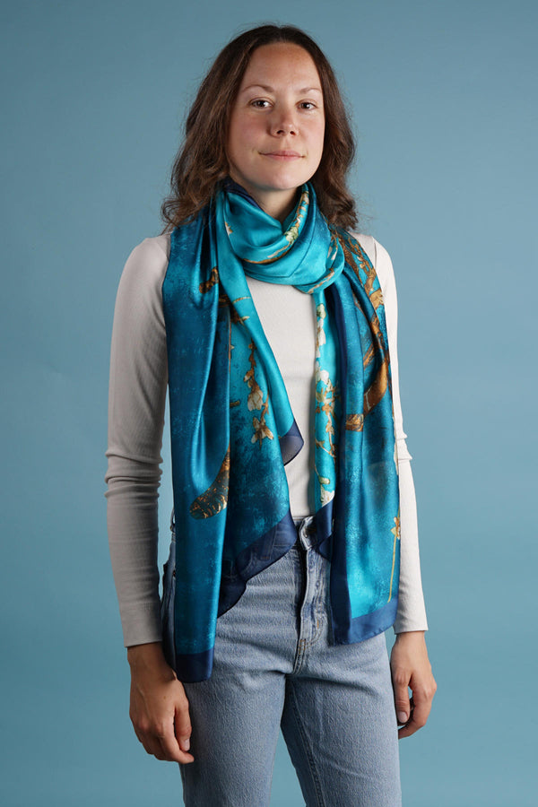 Aria | Silk Scarf - Van Gogh Almond Blossom