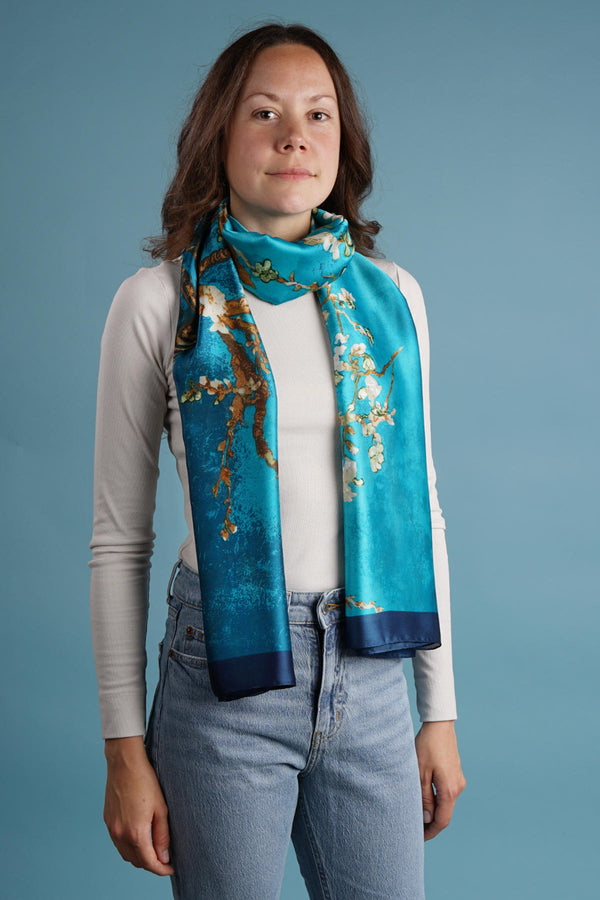 Aria | Silk Scarf - Van Gogh Almond Blossom