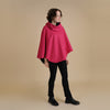 Vibrant Colour Funnel Neck Cape | Georgia Boiled Wool Fully Lined Poncho