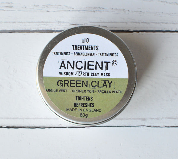 Clay Face Mask Powder and Bamboo Face Cloth Gift Box Cleansing Treatment for your Skin
