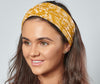 Zara | Organic Cotton Headband - Mustard Yellow Floral