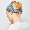 Zara | Cotton Headband - Blue Peacock