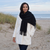 Black Pashmina | Drew Super Soft Large Special Occasion Wrap with Tassels
