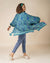 Jade & Blue Batwing Sleeve Jacket | Anastasia Silky Paisley Open Jacket