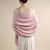 Dusky Pink Pashmina Drew Super Soft Large Special Occasion Wrap with Tassels