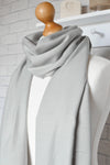 Silver Grey Pashmina | Drew Super Soft Large Special Occasion Wrap with Tassels