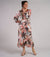 Sample Dress | Silky Floral Long Sleeve Dress with Empire Waistline | Size UK 10-12