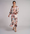 Sample Dress | Silky Floral Long Sleeve Dress with Empire Waistline | Size UK 10-12