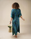 Jade & Blue Kaftan Dress | Siobhan Lightweight Paisley Print Maxi Dress