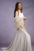 Organza Wrap in Cream Silk Crepe & Gold Organza Sophia Tasselled Special Occasion Scarf