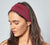 Zara | Cotton Headband - Burgundy