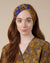 Mustard & Blue Headband | Abi Silky Paisley Twisted Knot Hairband