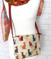 Nell | Cross Body Bag - Cat Tapestry
