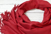 Red Pashmina | Drew Large Crimson Red Wrap