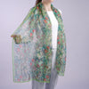 Aria | Silk Chiffon Scarf - Golden Lily Collection, Green