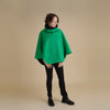 Vibrant Colour Funnel Neck Cape | Georgia Boiled Wool Fully Lined Poncho