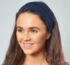Zara | Cotton Headband - Navy Blue