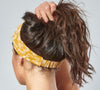 Zara | Organic Cotton Headband - Mustard Yellow Floral