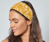 Zara | Organic Cotton Headband - Mustard Yellow Floral